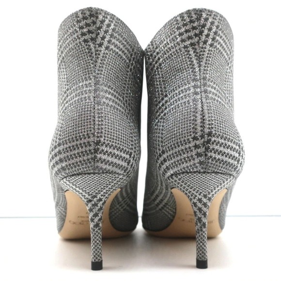 Jimmy Choo Marinda 65 Ankle Boots Silver Glitter Prince of Stars Size 37 NEW - Picture 8 of 10